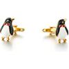 Longcreek Gemelli a forma di pinguino da uomo, gemelli a forma di pinguino, gemelli con papillon, gemelli da smoking per camicia a pinguino, gemelli punk francesi, gemelli da matrimonio per testimone, NO, NO,