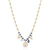 Brosway Collana Donna in Acciaio e Cristalli/pietre Naturali con Simbolo Luna | Collezione Chakra - BHKN086