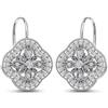 LeCalla Orecchini pendenti da donna in argento Sterling 925 con chiusura a monachella, leggeri, in stile bohémien, Piccolo, Argento sterling, Zirconie sintetico