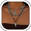 YANCHUN Collane Boho da donna, accessori per donne con turchese occidentale, gioielli Nashville Boho abiti gioielli regali