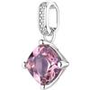 Brosway Ciondolo Donna Argento 925 con Zircone Cubico Rosa e Cristalli, Collezione Affinity FTP02