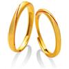 Calefee Anelli Filo Rosso Oro, Anello Matrimonio Coppia Persona Argento 999 Regolabili Anello Opaco In Oro con Smalto Rosso