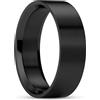 Lucleon Anello da uomo in acciaio nero opaco, elegante e resistente, in acciaio inox, moderno, per matrimonio ed elegante anello di fidanzamento per lui, 70mm, Metallo, Nessuna pietra preziosa