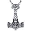Odinstone Collana Martello di Thor, Ciondolo Vichingo Argento 925 Uomo