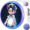 Générique Distintivo Digitale A Pin - Touch Screen HD Ricaricabile Indossabile Dinamico - Pin Badge Elettronica Anime | Per Adulti Convention Festival ACG Cosplay Evento Viaggi