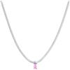 Generic Collana Donna Marlù Sparkles 31CN0001-LF in Acciaio Silver Snake con Zircone Rosa