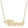 UMAGICBOX Collana Personalizzata con Nome - In Acciaio Inox 316, Placcato Oro 18K, Artigianale, 14 Stili di Caratteri e 4 Colori a Scelta - Imballaggio Elegante, Placcato oro, Nessuna pietra preziosa