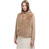 COLMAR ORIGINALS FAUX FUR HOODIE JACKET WITH KNIT Giacca Donna