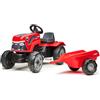 Falk Trattore a pedali Case IH Bambino con rimorchio, da 2 anni