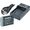 EXTENSILO 1x base di ricarica, 1x batteria, 1x cavo USB-A/USB-C compatibile con Canon NB-13L, NB-12L per camera