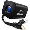 ELP Fotocamera USB 4K 60fps, zoom 21x, USB 2.0 & HDMI doppia interfaccia, codifica H.264 e H.265, telecomando radio 2,4 GHz, Plug & Play per Windows, Mac OS e Linux, proiettore live streaming