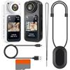 Generico Mini Action Camera Fotocamera Magnetica Con Angolo 180° | Videocamera Elettronica Senza Mani Per Ciclismo Bambini Viaggi Vlog Famiglia