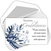 AFIE C5267X4 - Set di 20 biglietti ringraziamenti identici + 20 buste bianche, formato 9 x 14 cm, lutto morte funerale, carta opaca di qualità, made in France