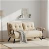 Dmora - Divano Letto 2 posti Merak, Sofà trasformabile, Divanetto per Ospiti, Poltrona Letto, 133x78 h78 cm, Beige