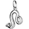 Uno de 50 Charm placcato argento Sterling a forma di segno leone