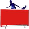 Generico Barriera da Ping Pong Pieghevole, Cornice Leggera da Ping Pong E Divisorio for Campo con Telaio Zincato