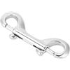AOWINHIT Clip Durevole con Moschettone a Doppia estremità in Acciaio Inossidabile Argento per Immersioni Subacquee, Dimensioni da 2,5 Pollici a 4,5 Pollici (#)