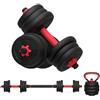 TimeBREAK Fitness Set Pesi 2 in 1 Manubrio e bilanciere Regolabili da 40 kg