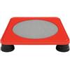 Baoblaze Trampolino per Bambini Mini Trampolino Quadrato Tappeto Rotondo Rimbalzello per Equilibrio Base Ribassata Silenzioso con Piedi Antiurto in PP Adatto a, Rosso