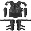 KQFCAZRE Pettorina con Gomitiere e Ginocchiere Regolabile Kit di Protezione Corpo Imbottito Armatura con per