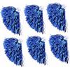 LUCKDANO Pompon Grigio Cheerleader Cheerleader Pom Poms Set 6 Pezzi Pet Argento Accessori per Allegria per Eventi Sportivi Feste Squad (Gold)