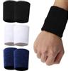 HNJUSR Polsino Sportivo Elastici, 3 Paia Fasce da Polso Elastico Polso Bande, Sport Sweatband Polsino Uomo Donna, Antisudore Cinturini,Morbido Addensato per Basket Palestra fitness Ginnastica Tennis, 8X8cm
