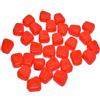NAMOARLY Esca da Pesca 50 Pezzi in Silicone Galleggiante Rosso | per Acque Dolci e, Aspetto Realistico, Riutilizzabile e Conservazione Prolungata, e Carpe