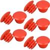 HORIALENCE 10 Pezzi Tappi per Manubrio in Plastica Rossa per Mountain Bike e Bici da Strada, Design a Pressione, Leggeri e Resistenti all'Usura Protezione dalla Polvere
