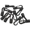 IMUSINICE Ganci per Corda Elastica Neri 25 Pezzi in Pp per Kayak | Barche, Adatti a Cordino 6, 5-8mm, Finitura Resistente alla Corrosione, Uso Pratico