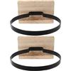FELTECHELECTR 2 Pezzi Porta Palloni da Parete per Pallacanestro e Softball con Base in Legno e Struttura in Ferro, Facile da Installare, Salvaspazio per Casa o Sala Sportiva