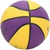 TYTOGE Pallacanestro Sportivo, Mini Pallacanestro in Gomma Antiusura a Tenuta Stagna Facile da Impugnare Giallo Viola per Campo da Basket (Numero 3 (14 X 2,9 X 2 cm/5,5 1,1 0,8 pollici))
