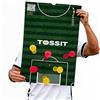 TOSSIT Poster Gioco 2 in 1: Attack & Penalty Mode per freccette a ventosa | Riposizionabile e riutilizzabile fino a 200 volte | Leggero, facile da installare | Famiglia e amici | World Football