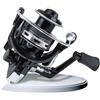 ZMdooreasy Mulinello da pesca in metallo 5.2: 1 rapporto liscio nero (KM2000)