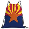 Yyoretp Zaino con stampa bandiera dell'Arizona, per sport, palestra, spiaggia, danza, yoga, per donne e uomini