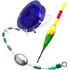 Generic Galleggianti Pesca Automatico Kit Portatile Automatico Con Galleggiante A | Set Linea di Pesca Pre-Negata per pescare in lago mare acqua barca all'aperto all'aperto donna uomo