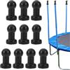 Generic Tappi per di rete di trampolino 10 pezzi diametro 25 mm nero