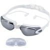 KACCDE Occhiali con tappi per le orecchie impermeabili anti nebbia occhialini da nuoto per uomini donne nuoto snorkeling attività subacquea distintività occhiali da nuoto occhiali per allenamento
