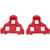 Generic Set di Tacchette per Pedali per Mountain Bike, Clip per Piastre per Bicicletta Antiscivolo Durevoli per Ciclismo - Rosso, Compatibili con la Maggior Parte delle Biciclette, Facili da