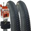 Generico KIT 2 COPERTONI BICI 2 CAMERE D'ARIA 29 X 2.10 54 622 VALVOLA PRESTA