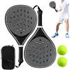 Generic Pagaia portatile antiscivolo leggera in fibra di carbonio per bambini | Set di racchette da tennis per uomini, bambini, adulti, sport, spiaggia, parco, giardino, scuola, vacanze