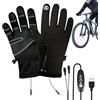 Generic Guanti da moto riscaldati 3 livelli USB ricaricabile Unisex Touchscreen Mano