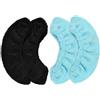 SWOOMEY Coprilama Resistente e Confortevole in Poliestere Nero Elasticizzato 2 Paia per Pattini da Ghiaccio per Pattinaggio su Ghiaccio