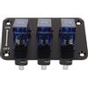 Luxshiny Interruttore a Levetta Interruttore a Bilanciere 12v Marino 3 Posizioni in Pa, LED, per Barca e Yacht per Pannello
