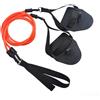 Baoblaze Fascia di Allenamento Nuoto Corda Resistenza Elastico Pagaie Mano Cinghia Regolabile Materiale TPE Plastica per Allenare Braccia Coordinato Resistenza , Rosso