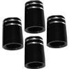 SAFIGLE 4 Pezzi Fodere in Gomma Nere per Ferrule Bastoni da Golf, Accessori | Montaggio Semplice, Presa Confortevole, Protezione Rinforzata, Uso Versatile per Componenti e Set
