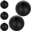 Yardenfun Cable Machine Stopper, Sfera di limitazione in nailon Nero, Accessori di Fissaggio Fai da Te 5 Pezzi per Macchine da Home Gym e Varie configurazioni