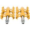 Picysa WAKE Bicicletta 3 Cuscinetti Pedale Durevole Leggero Accessorio per Mountain Bike per Ciclismo in Lega di Alluminio 2 Unità (Oro)