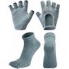 KiBcsLic Set Calzini 5 Dita e Guanti Senza Dita Sensazione Sensazione Naturale Set Calzini e Guanti da Mind-Body Practice Traspirante Kit Pilates Antiscivolo, Verde Chiaro