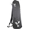 Y A.PRO Elite - Borsa per mazze da hockey Y1, spallacci imbottiti, scomparto per scarpe, spazio per 4 bastoni, capacità 105 l, nero/argento
