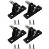 Psdndeww Staffa di montaggio per baldacchino per barca Cerniera in nylon Bimini Top Deck Cerniera con perno di rilascio e viti per hardware per tende marine Bimini Cerniera per ponte superiore Montaggio a